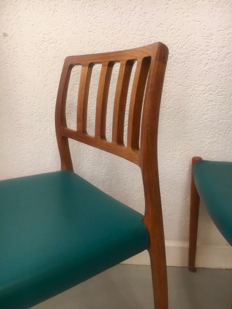 Set of 4 Teak Dining Chairs by Niels O. Møller for J.L. Møllers, Denmark 1