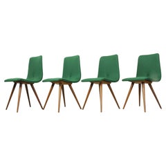Set of 4 Teak Dining Chairs by Van Os, 1950s