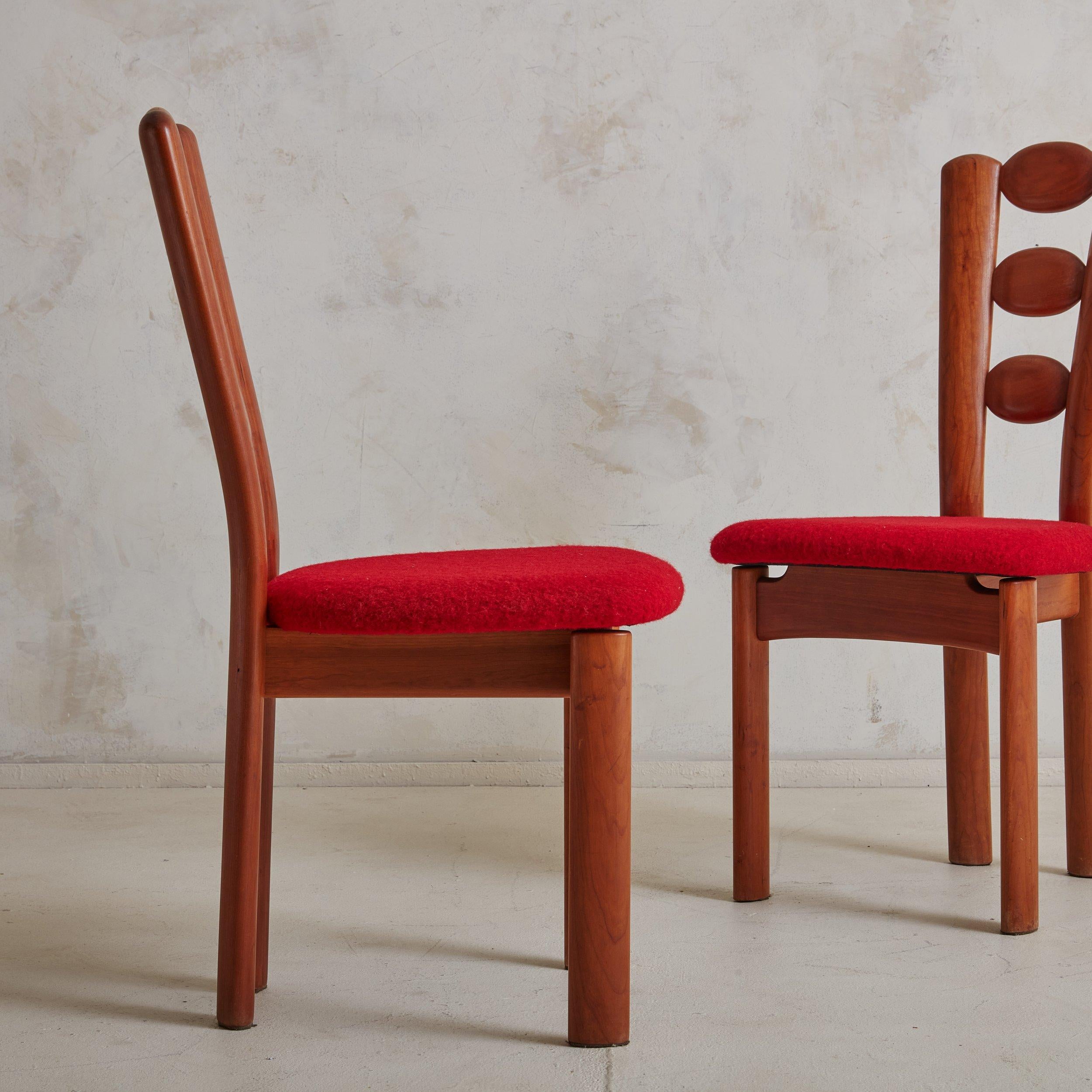 Danish Set of 4 Teak Dining Chairs, Denmark 1960s For Sale