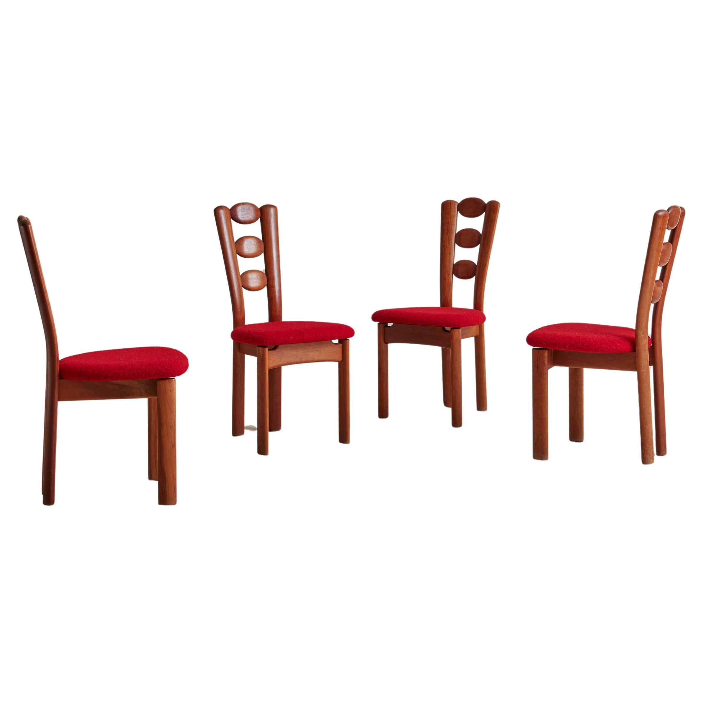 Set of 4 Teak Dining Chairs, Denmark 1960s For Sale