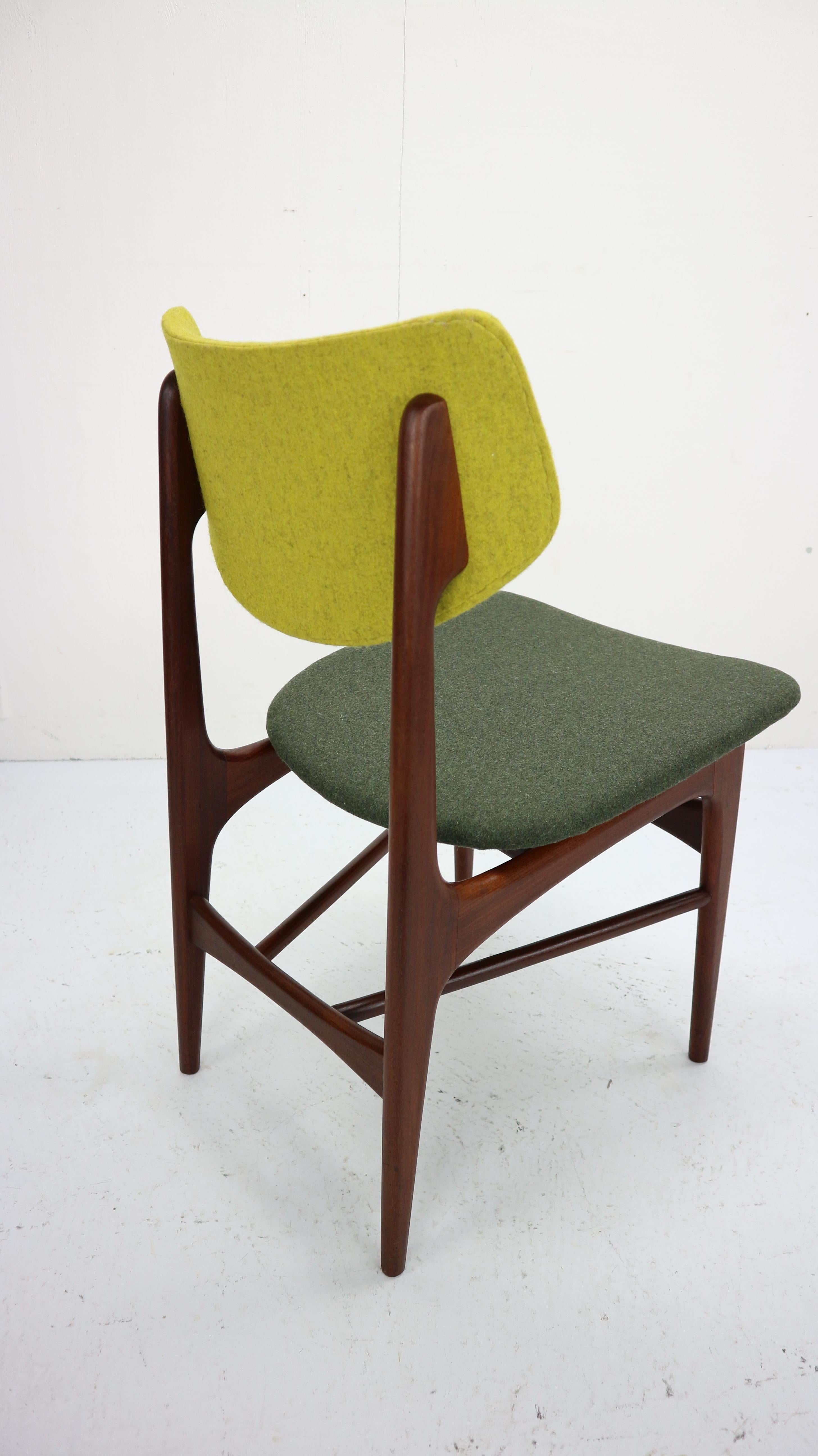 Set of 4 Teak Dining Chairs Hamar by Louis Van Teeffelen for Wébé, 1960s 4