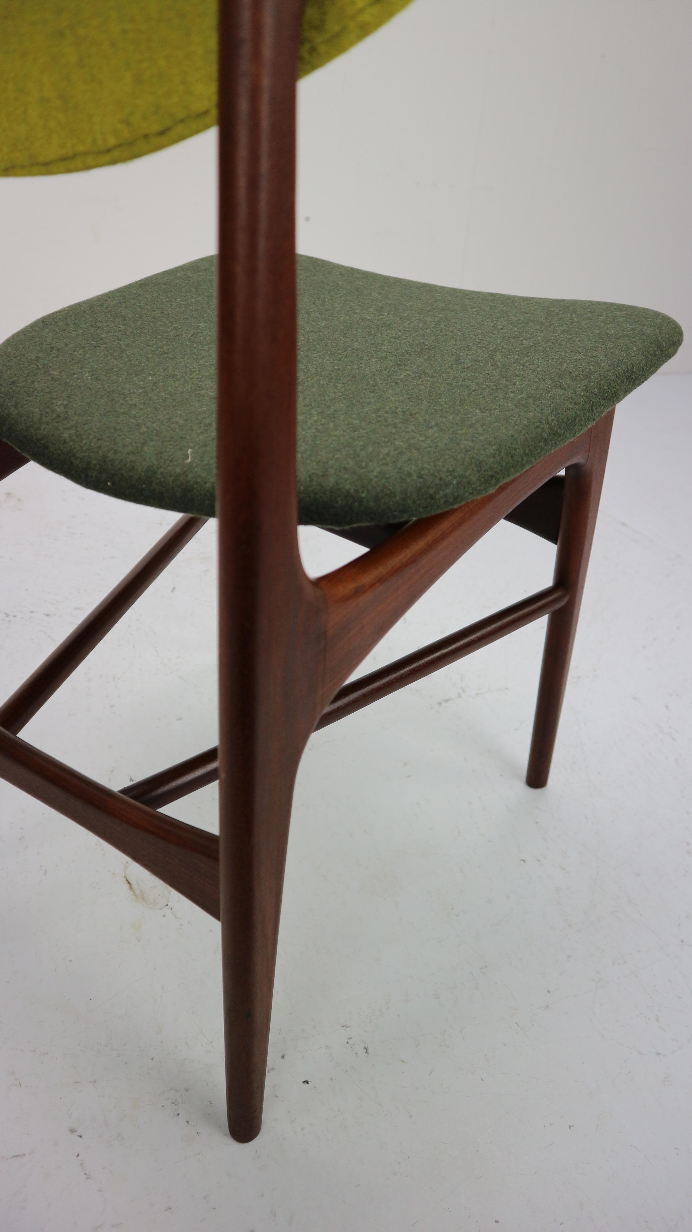 Set of 4 Teak Dining Chairs Hamar by Louis Van Teeffelen for Wébé, 1960s 13