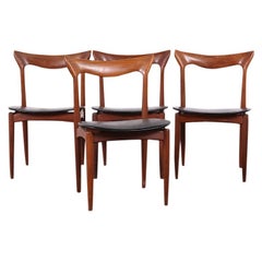 Set of 4 Teak Mid-Century Modern Dining Chairs by Henry Walter Klein, C.1960