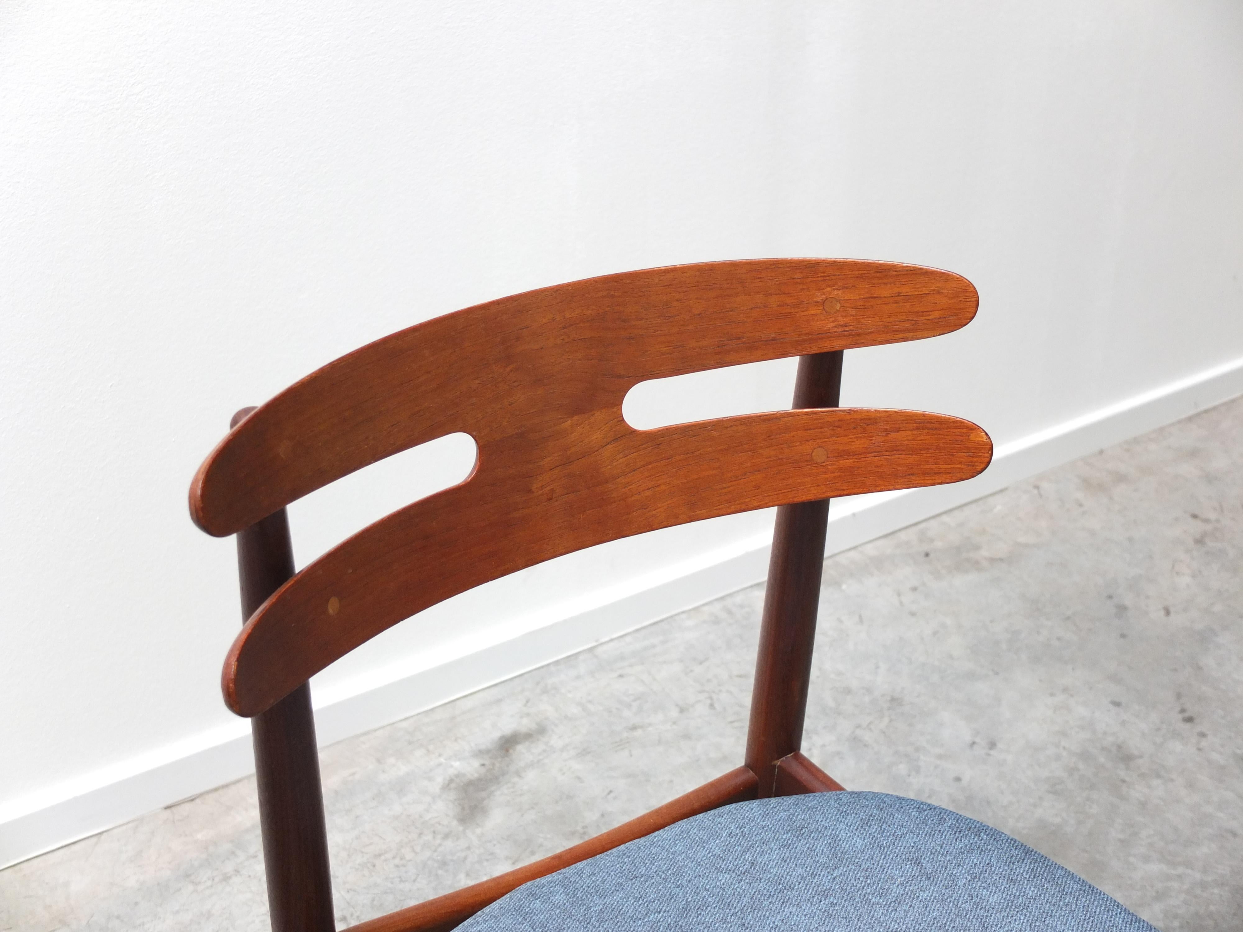 Set of 4 Teak 'Model 178' Dining Chairs by Johannes Andersen for Bramin, 1960s For Sale 4
