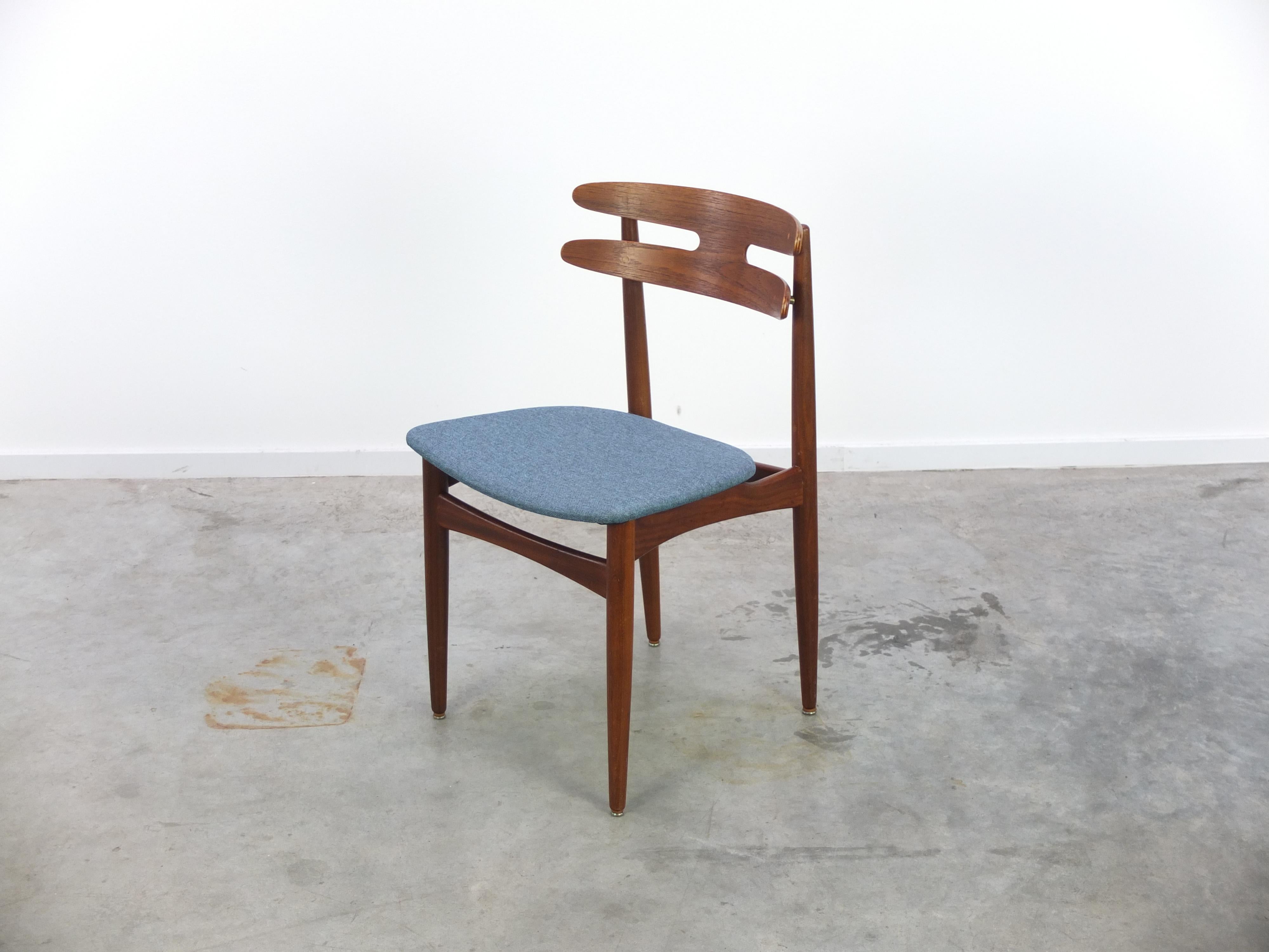 Ensemble de 4 chaises à manger en teck « Modèle 178 » de Johannes Andersen pour Bramin, années 1960 en vente 5