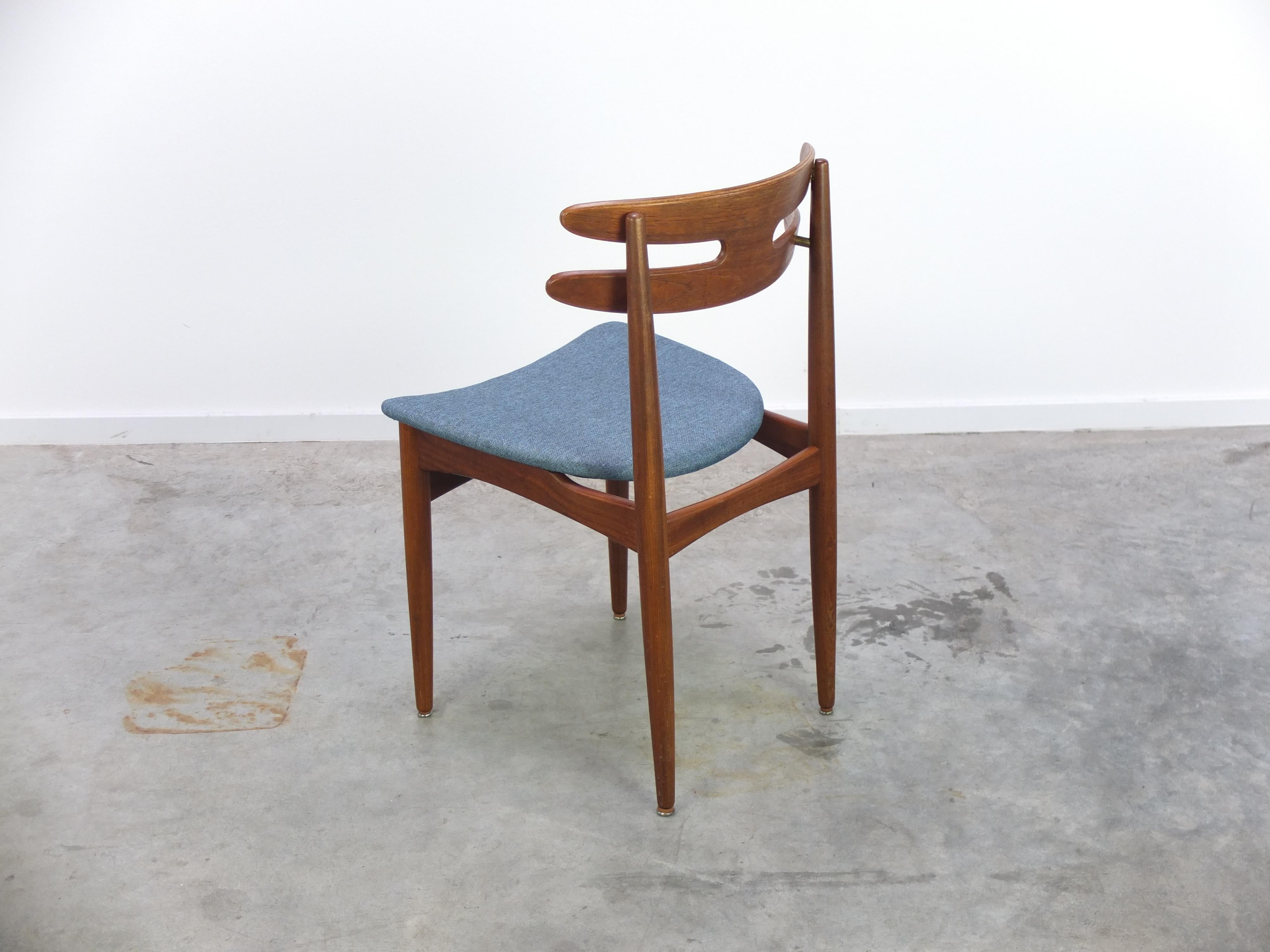 Ensemble de 4 chaises à manger en teck « Modèle 178 » de Johannes Andersen pour Bramin, années 1960 en vente 8