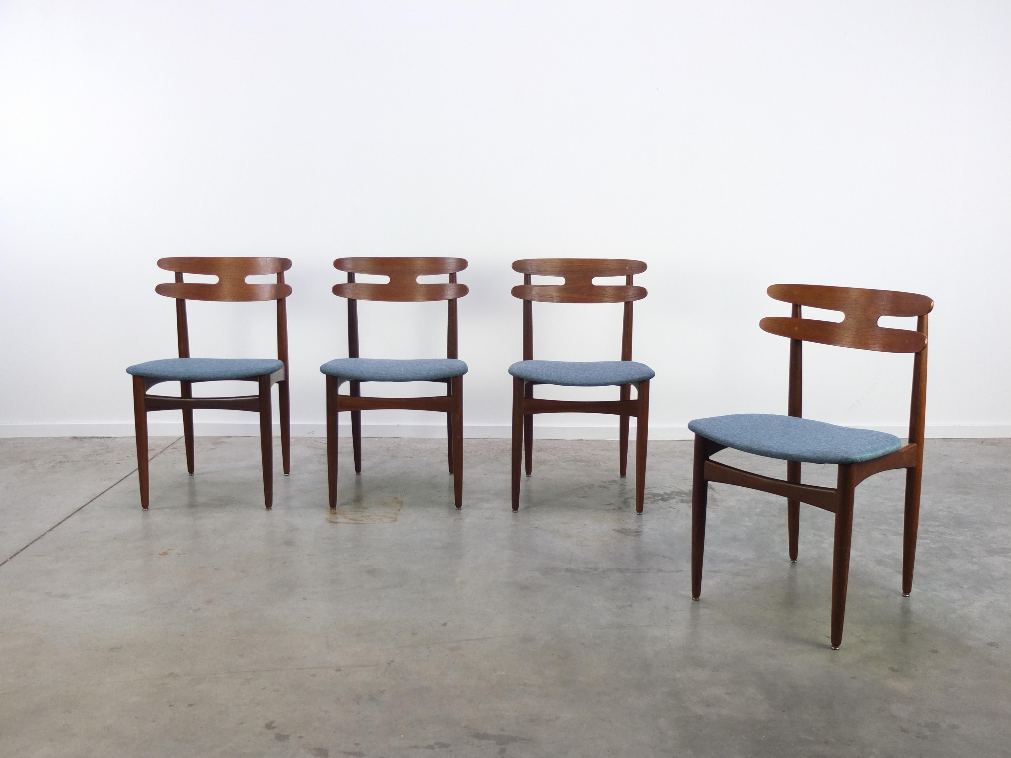 Danish Set of 4 Teak 'Model 178' Dining Chairs by Johannes Andersen for Bramin, 1960s For Sale