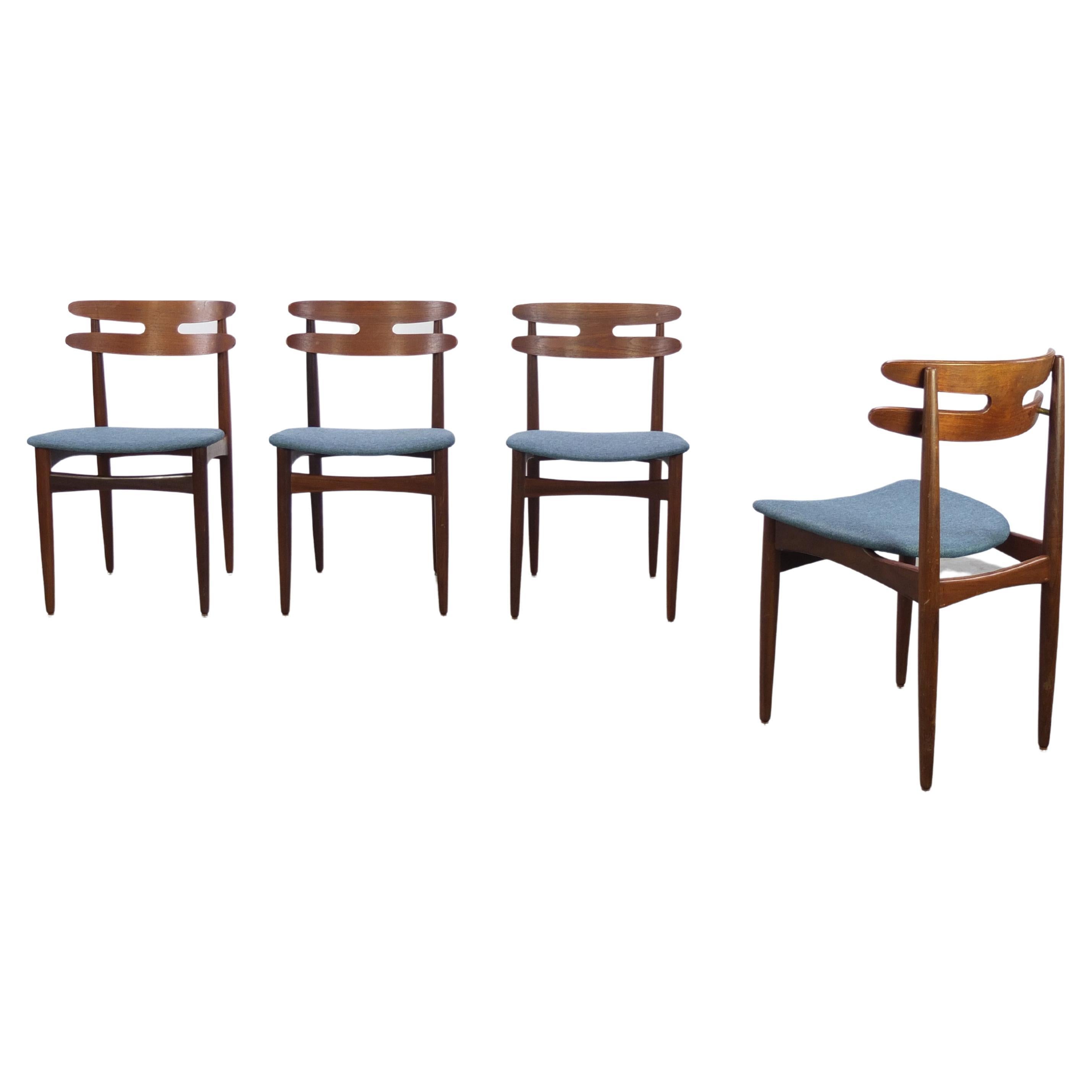 Set of 4 Teak 'Model 178' Dining Chairs by Johannes Andersen for Bramin, 1960s
