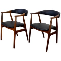 Set of 4 Teak Model 213 Armchairs by Farstrup