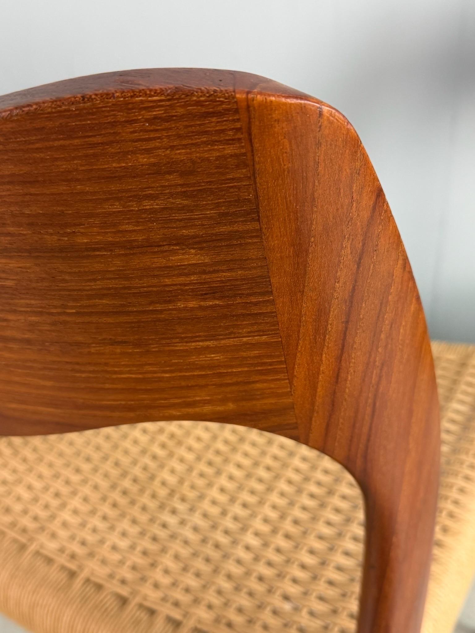 Set of 4 Teak Niels O. Møller Dining Chairs- Model 71, Denmark en vente 2