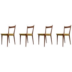 Set of 4 Teak S2 Dining Chairs by Alfred Hendrickx for Belform, 1960s Set of 4 Teak S2 Dining Chairs by Alfred Hendrickx for Belform, 1960s