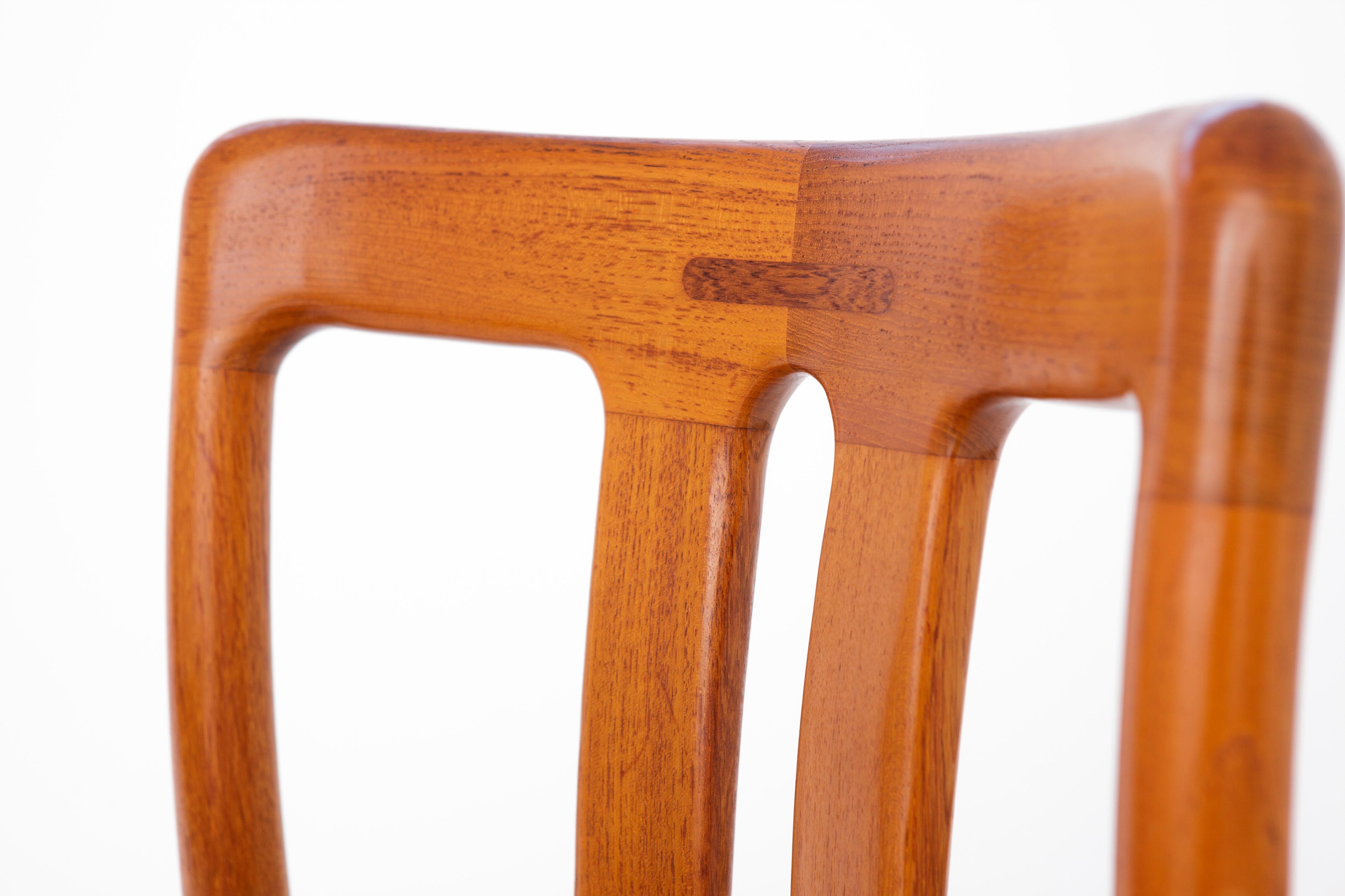 Ensemble de 4 chaises vintage en teck, années 1960, par Uldum, Danemark Bon état - En vente à Hannover, DE