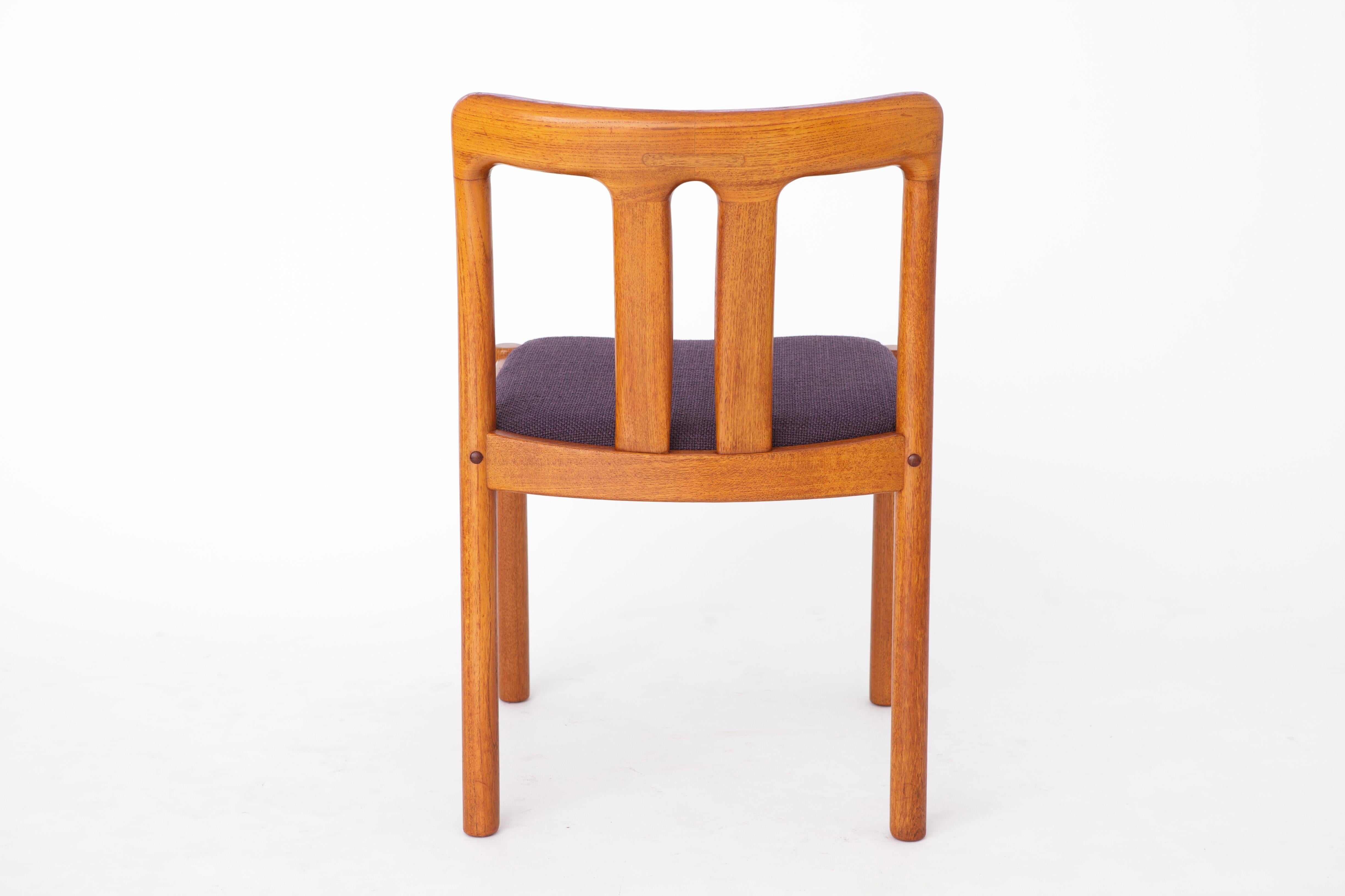 Teck Ensemble de 4 chaises vintage en teck, années 1960, par Uldum, Danemark en vente