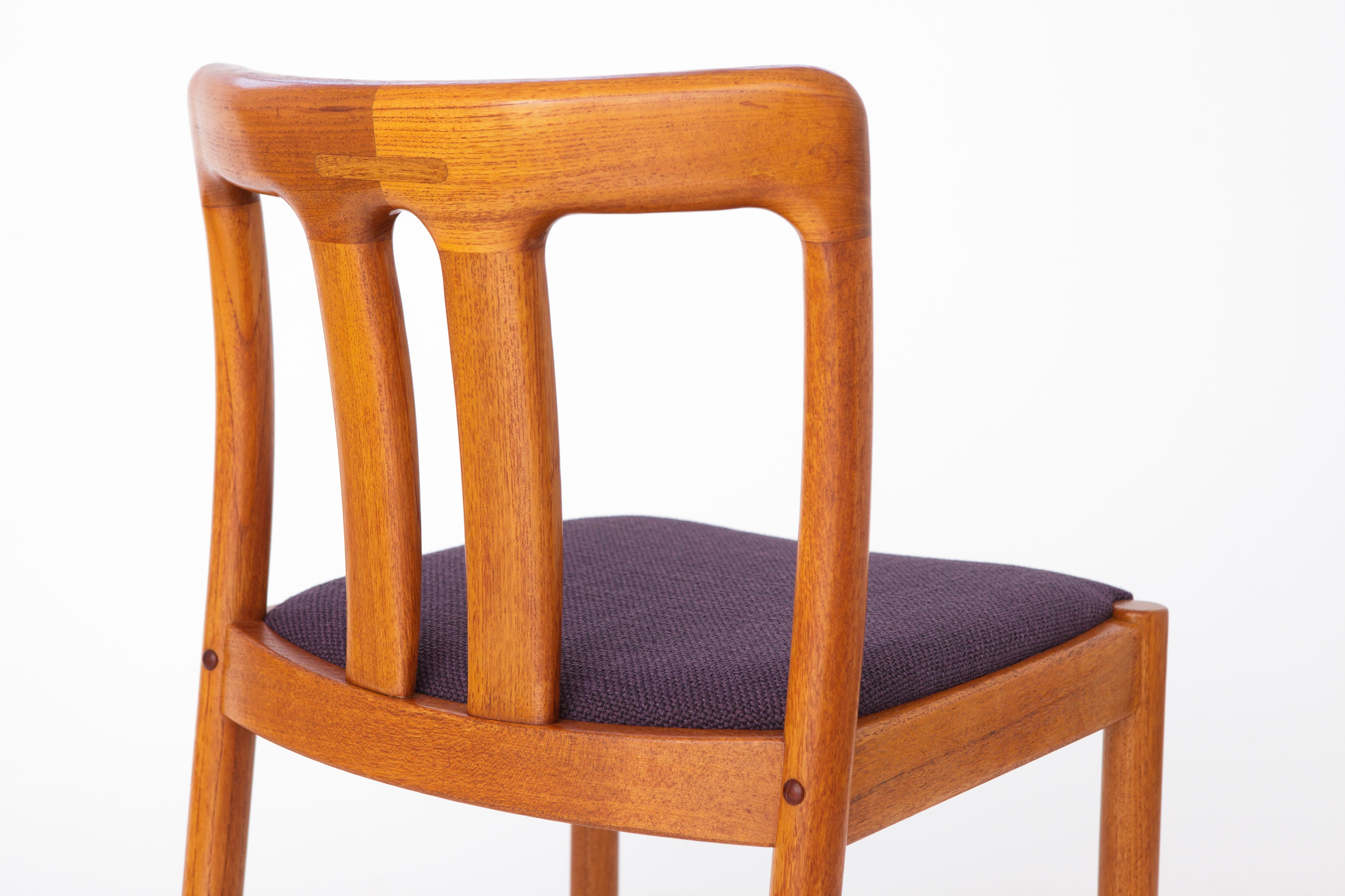 Ensemble de 4 chaises vintage en teck, années 1960, par Uldum, Danemark en vente 1