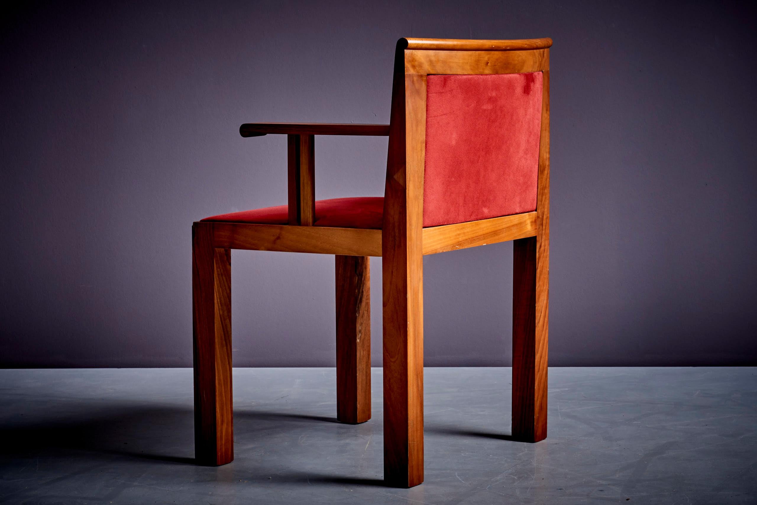 Bois Ensemble de 4 fauteuils Teatro d'Aldo Rossi pour Molteni en vente
