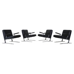 Ensemble de 4 fauteuils Tecnosalotto, Italie, années 1970