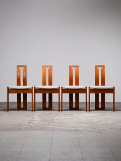 Set of 4 “Tellus” Teak Dining Chairs by Torstein Nilsen, Norway, 1980s