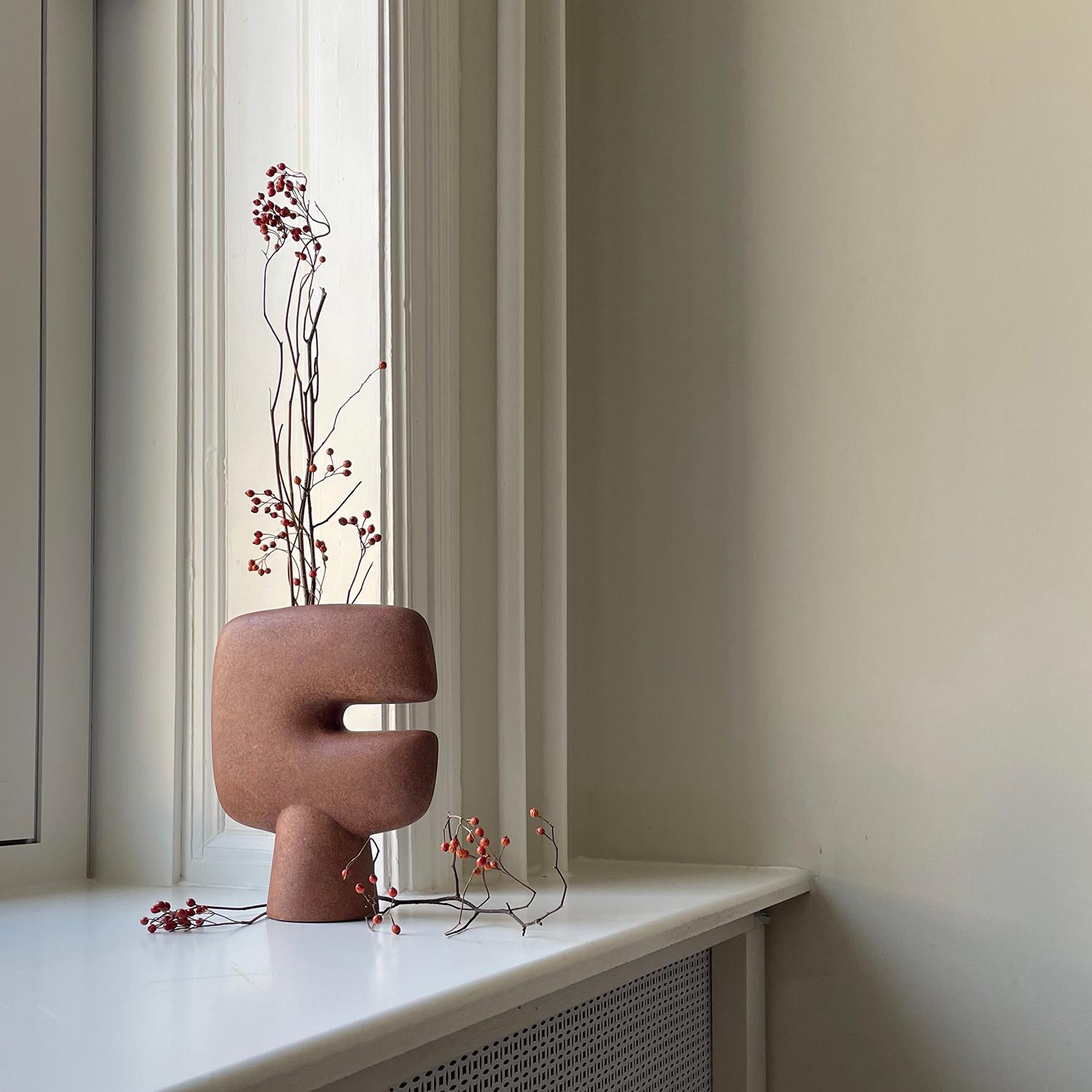 XXIe siècle et contemporain Ensemble de 4 vases tribaux en terre cuite Mini 101 Copenhagen en vente