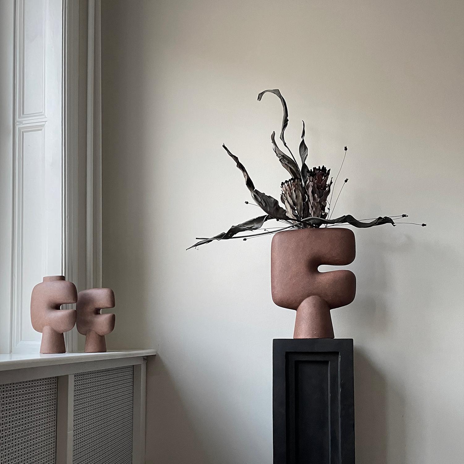 Céramique Ensemble de 4 vases tribaux en terre cuite Mini 101 Copenhagen en vente