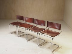 Ensemble de 4 chaises Terrj par Luigi Saccardo pour Arrmet, Italie, années 1970