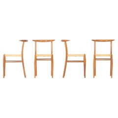 Set of 4 Tessa Nature chairs by Philippe Starck for Driade Aleph 1990  