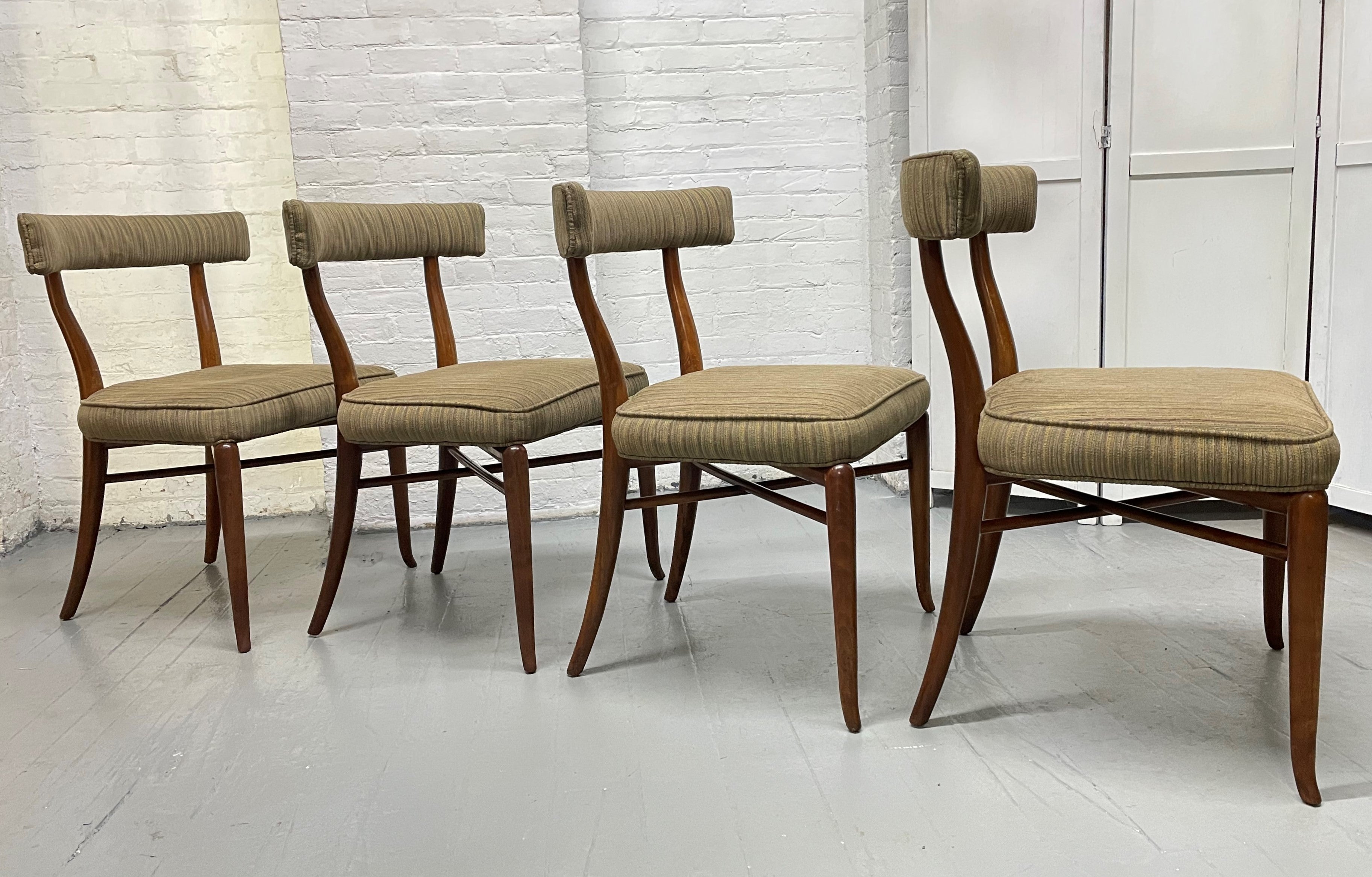 Set of 4 T.H. Robsjohn-Gibbings Klismos Chairs