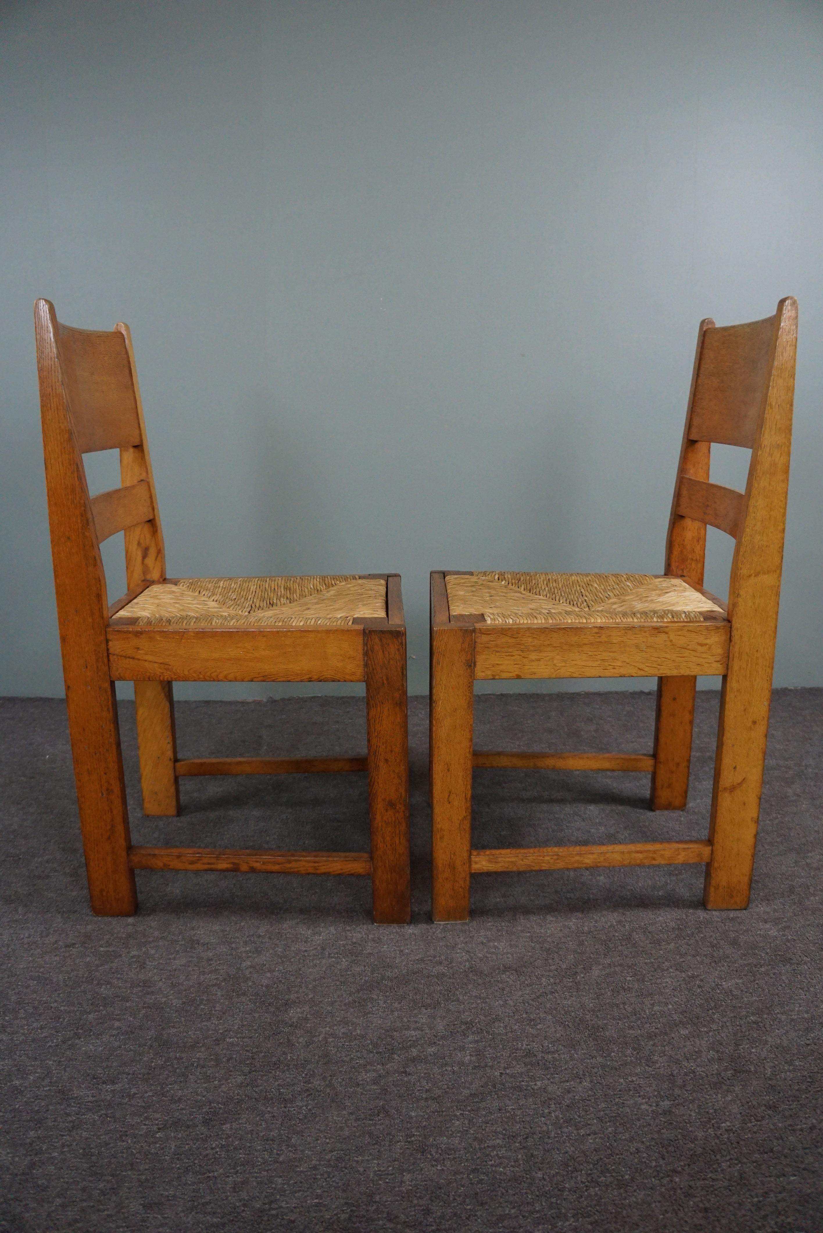 Set of 4 The Hague School dining room chairs In Good Condition For Sale In Harderwijk, NL