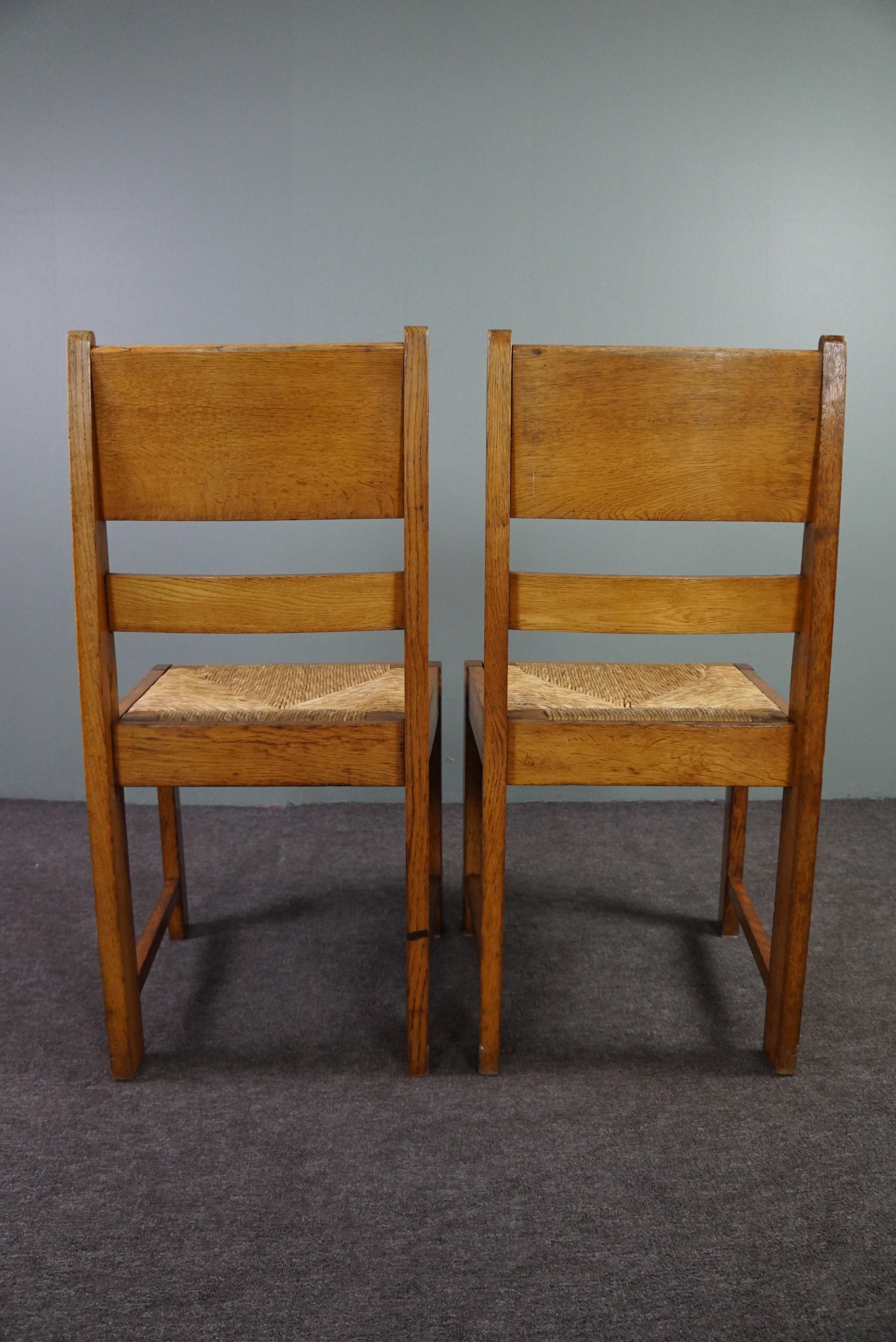 20th Century Set of 4 The Hague School dining room chairs For Sale
