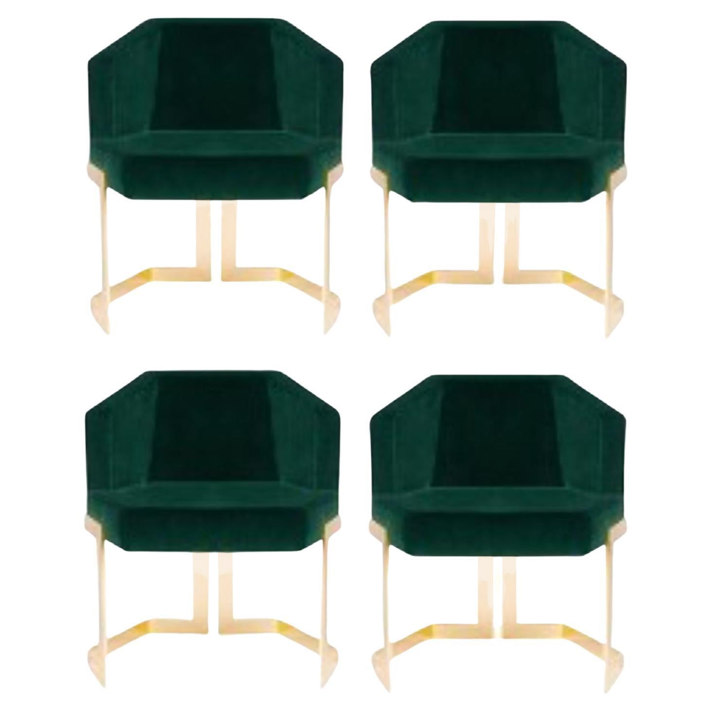 Juego de 4 sillas de comedor Colmena, Royal Stranger
