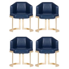 Set of 4 The Hive Dining Chairs, Royal Stranger
