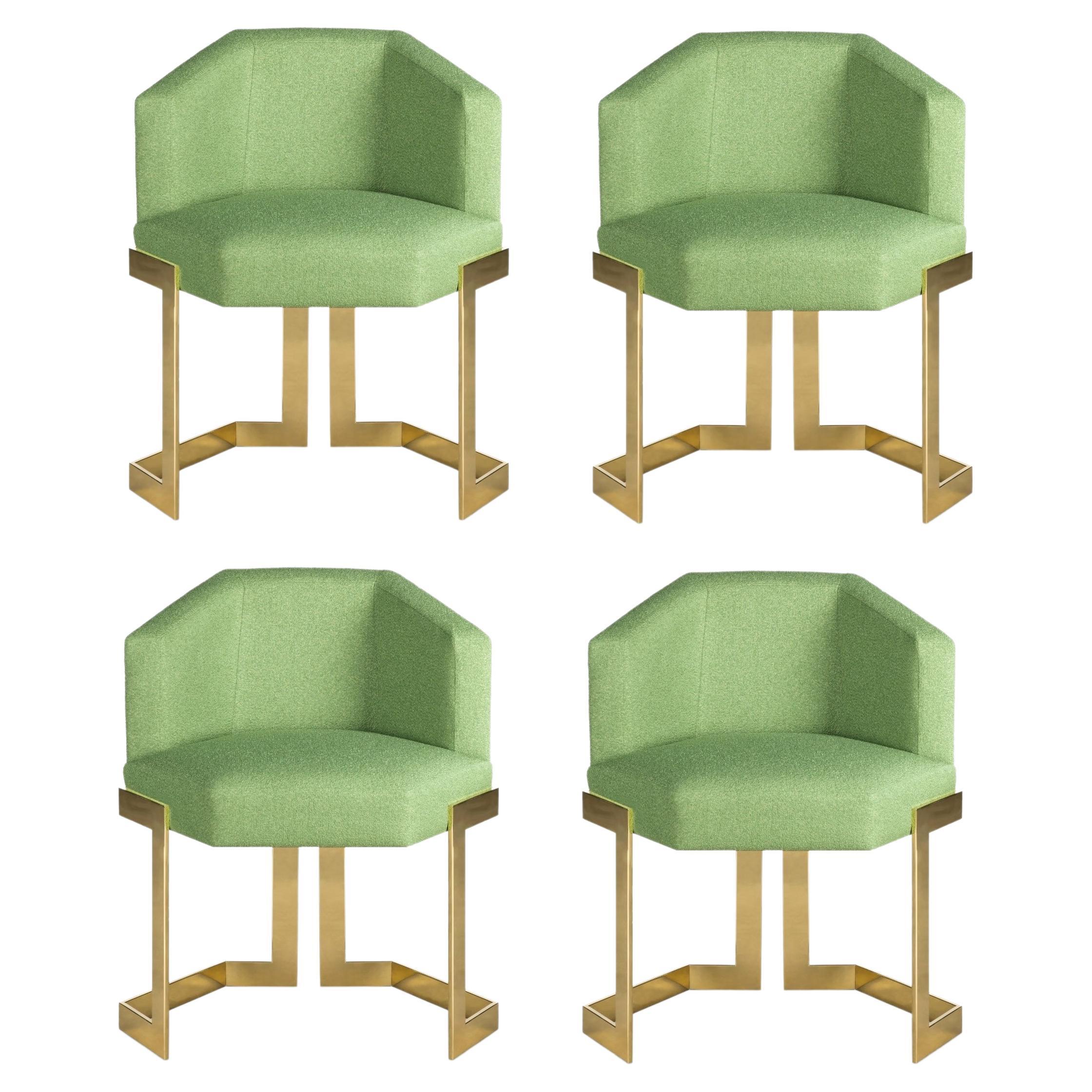Set of 4 the Hive Dining Chairs, Royal Stranger