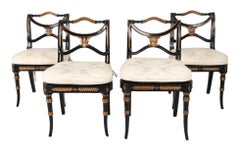 Set of 4 Theodore Alexander Regency Style Dining Chairs