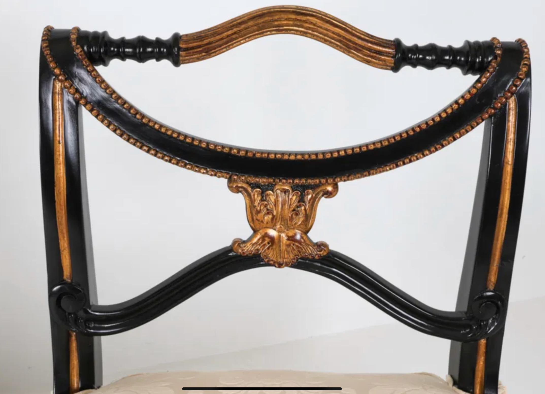 Set of 4 Theodore Alexander Regency Style Dining Chairs In Good Condition In LOS ANGELES, CA