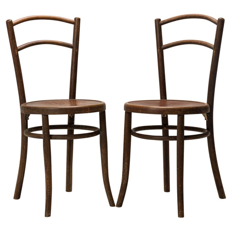 Set of 4 Bentwood Cafe Chairs For Sale at 1stDibs