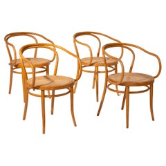 Satz von 4 Thonet Stühlen, Model No. 209, hergestellt von Ligna 1960