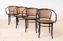 Set of 4 Thonet Dining Chairs from Drevounia, Czechoslovakia, 1960s
