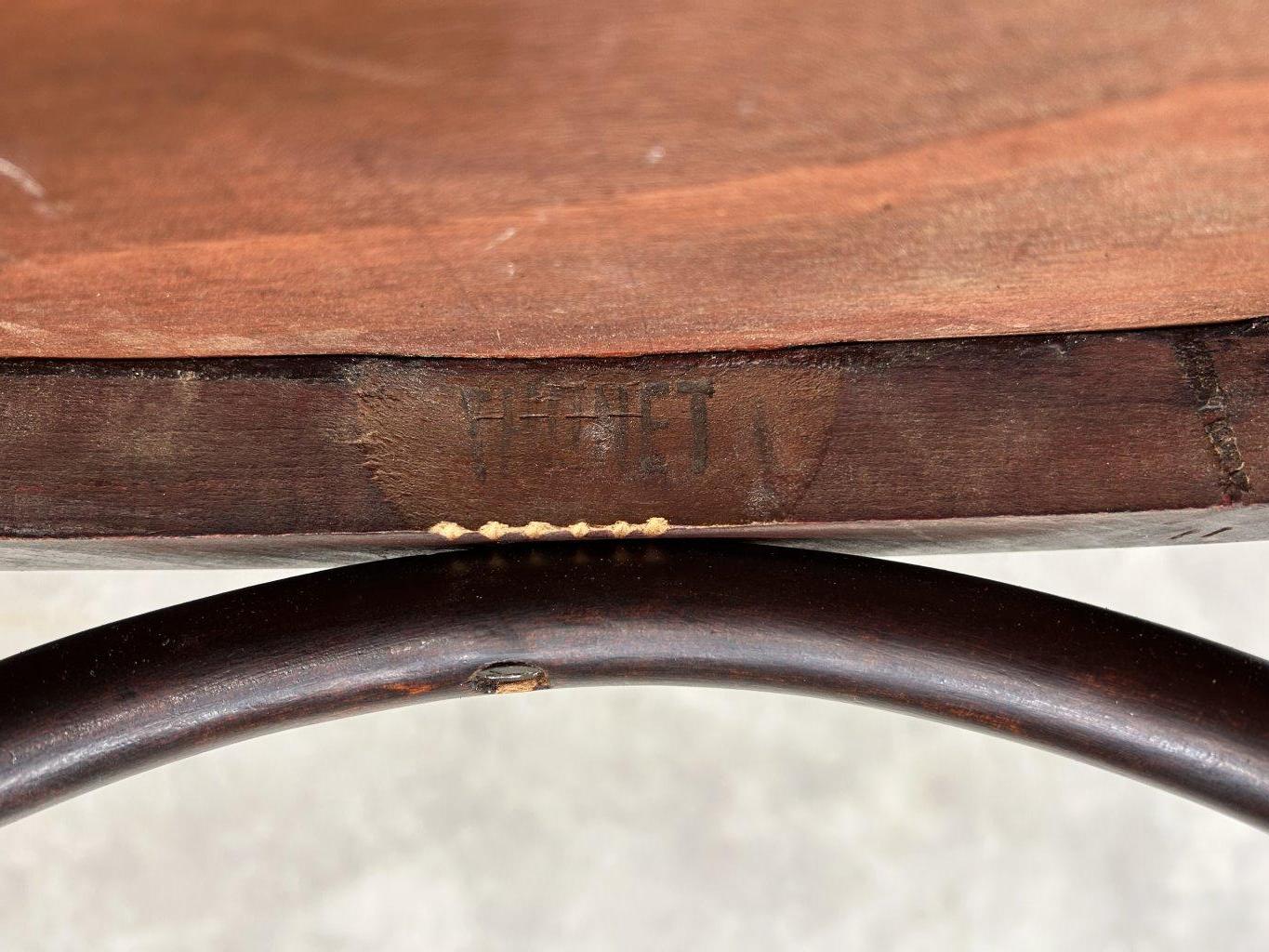 Satz von 4 Thonet Esszimmerstühlen Nr.164 im Angebot 4