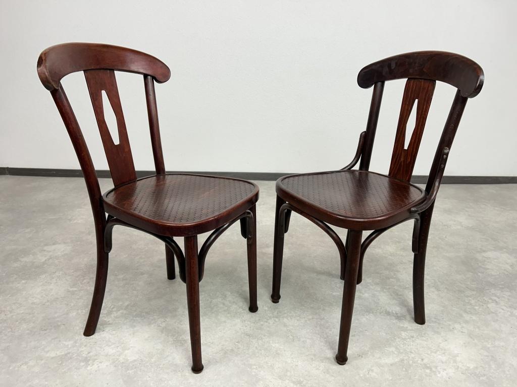 Satz von 4 Thonet Esszimmerstühlen Nr.164 (Wiener Secession) im Angebot