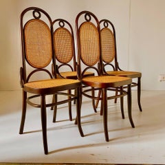 Set of 4 Thonet dining chairs model 17