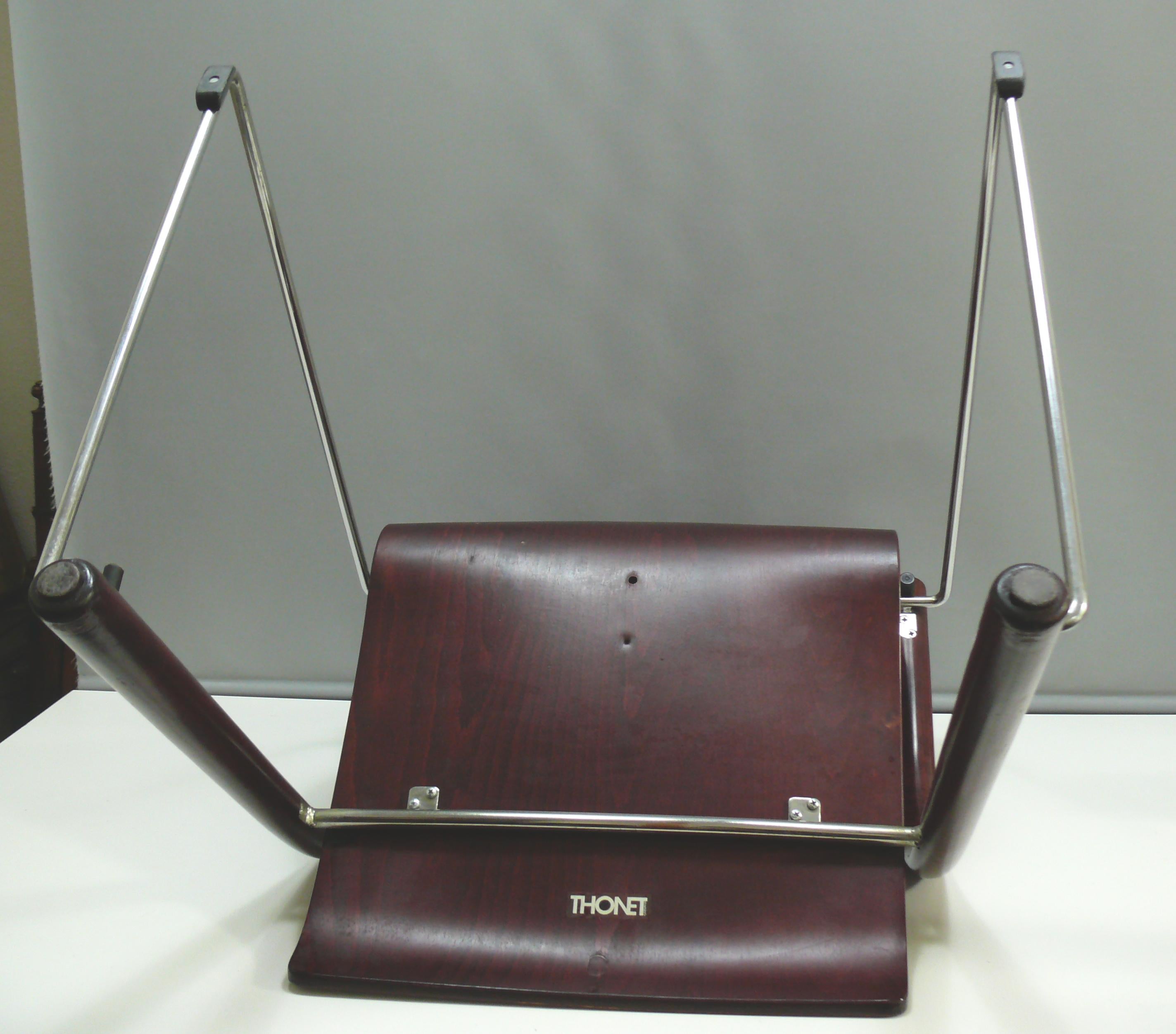 Set of 4 THONET S320 Stacking Chairs designed by Ulrich Boehme & Wulf Schneider For Sale 4
