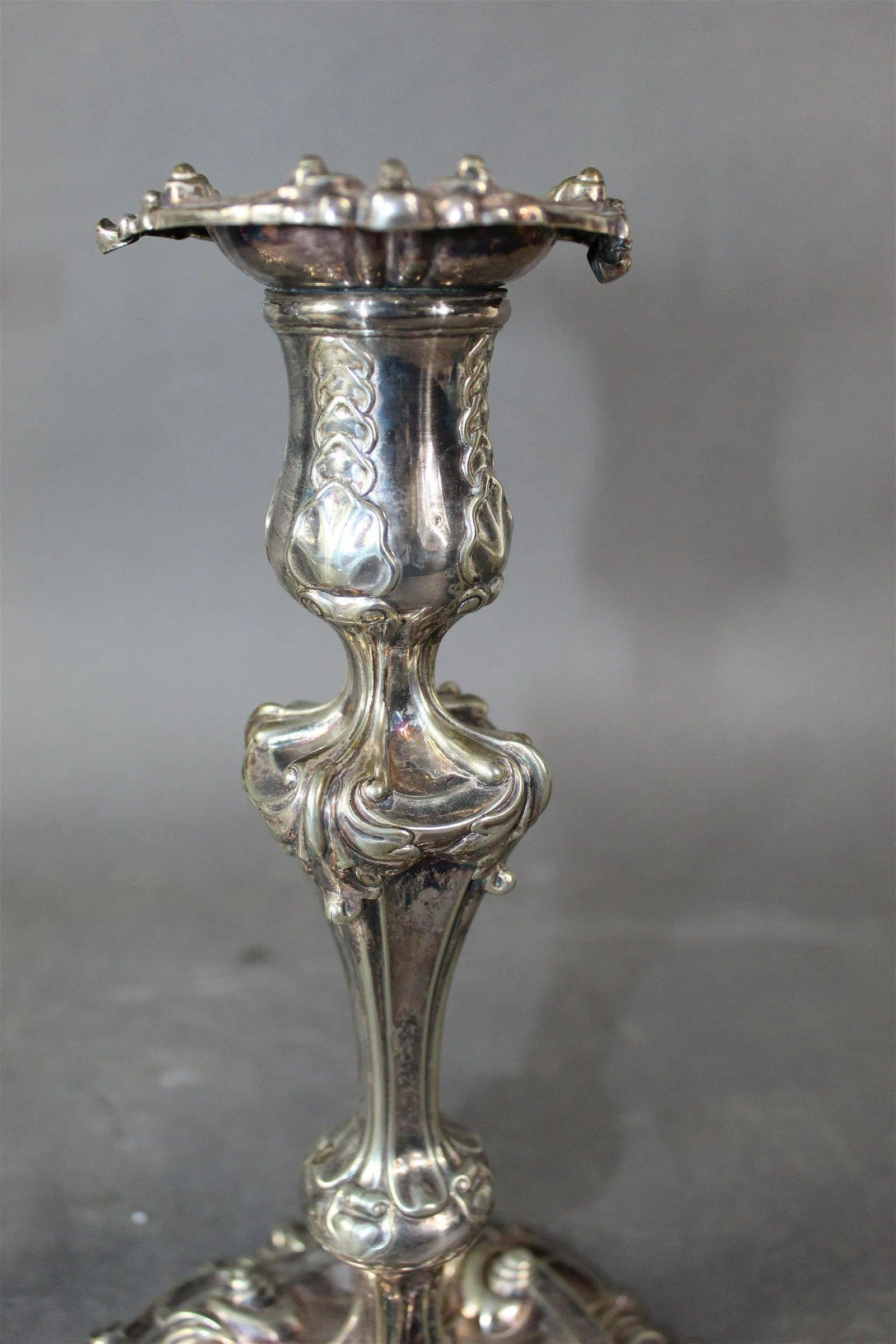 Set of 4 Tiffany & Co. candlesticks.  For Sale 4