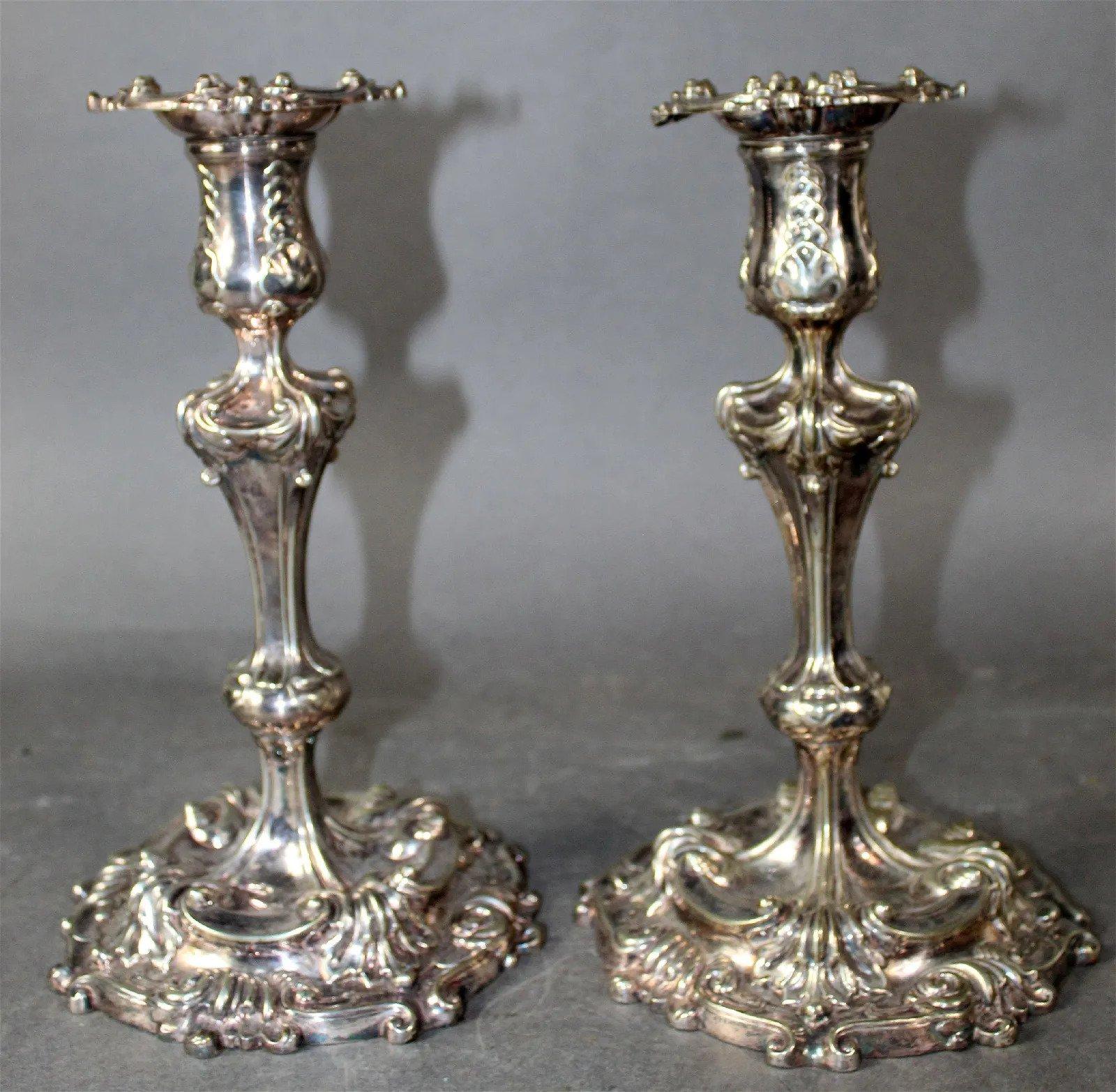 French Set of 4 Tiffany & Co. candlesticks.  For Sale