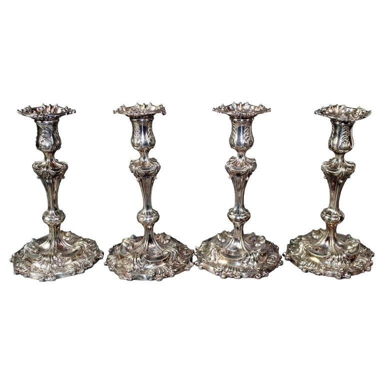 Set of 4 Tiffany and Co. candlesticks. For Sale at 1stDibs