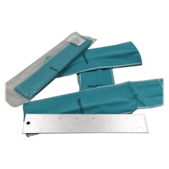 Set of 4 Tiffany & Co. Silver Rulers in Original Pouches