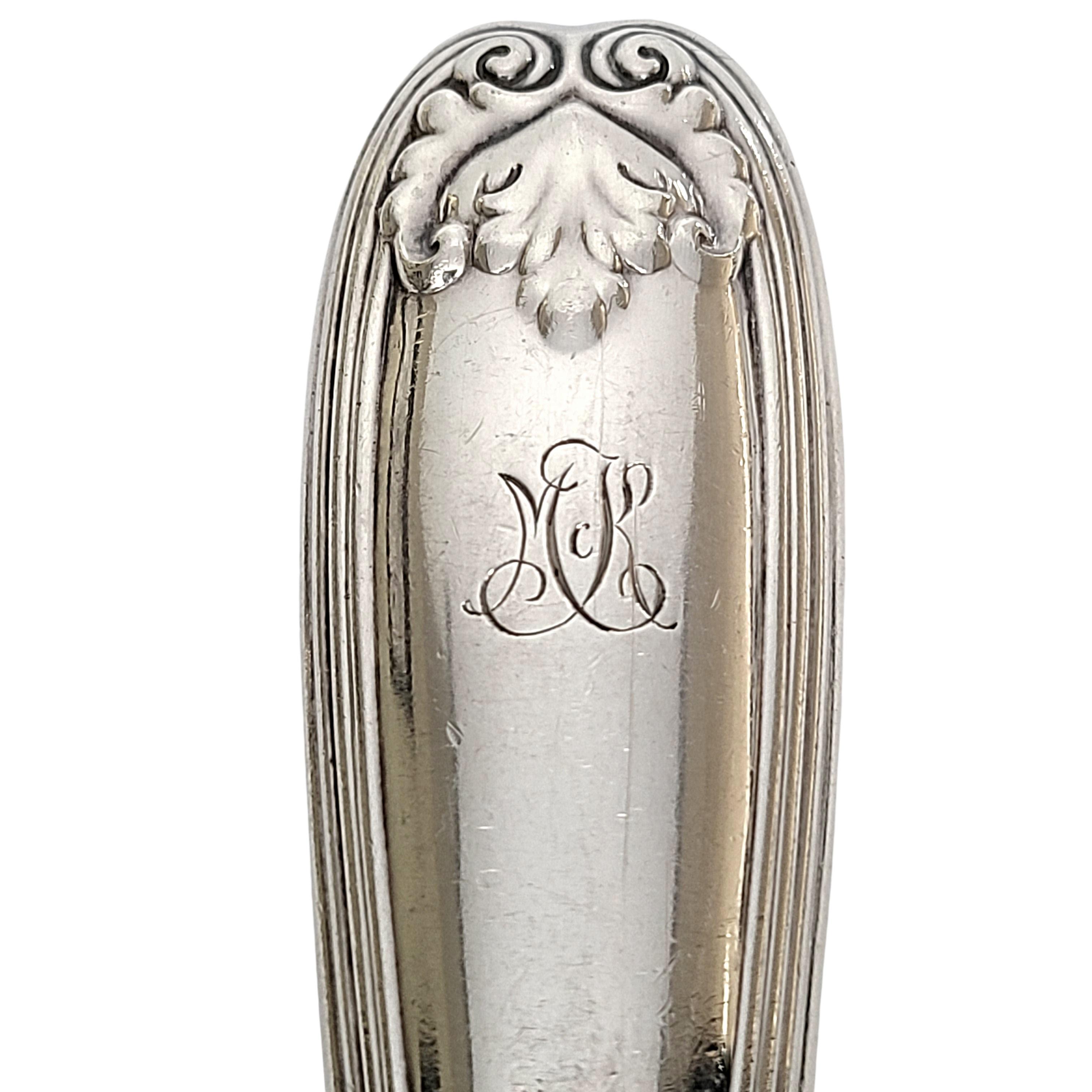Women's or Men's Set of 4 Tiffany & Co Sterling Silver Colonial Knives with Monogram For Sale