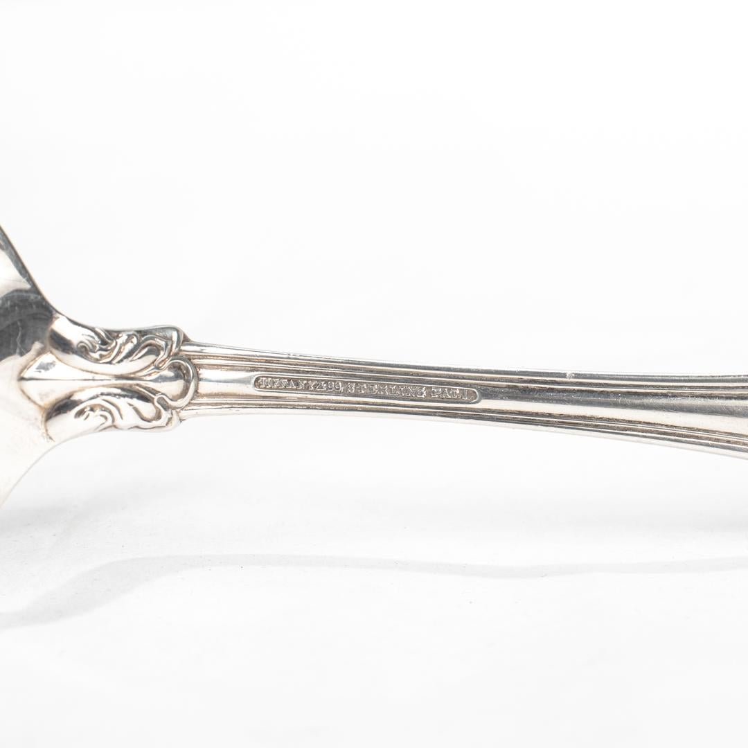Set of 4 Tiffany & Co. Sterling Silver Cream Soup Spoons in the Provence Pattern For Sale 5