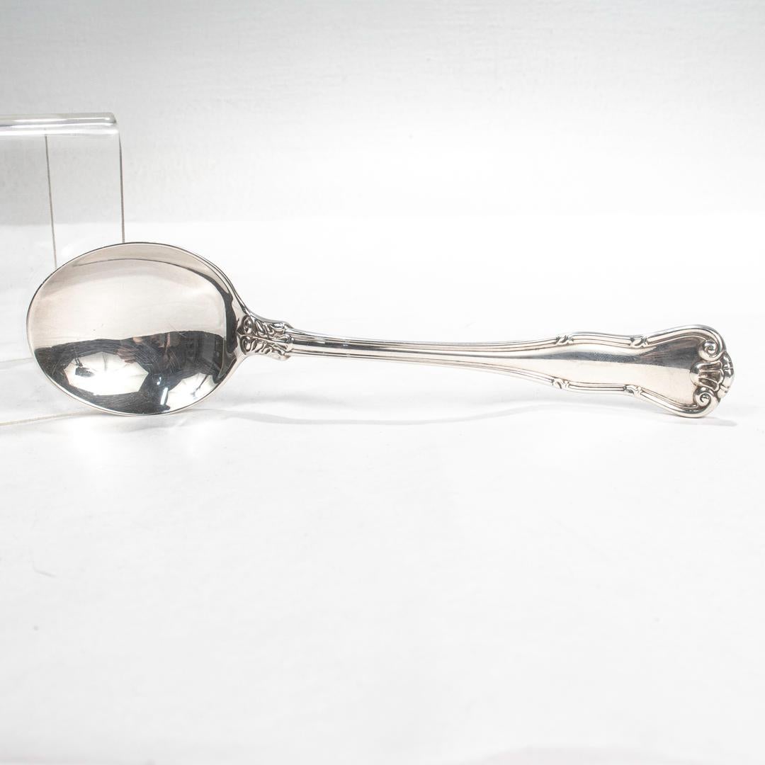 Set of 4 Tiffany & Co. Sterling Silver Cream Soup Spoons in the Provence Pattern For Sale 3