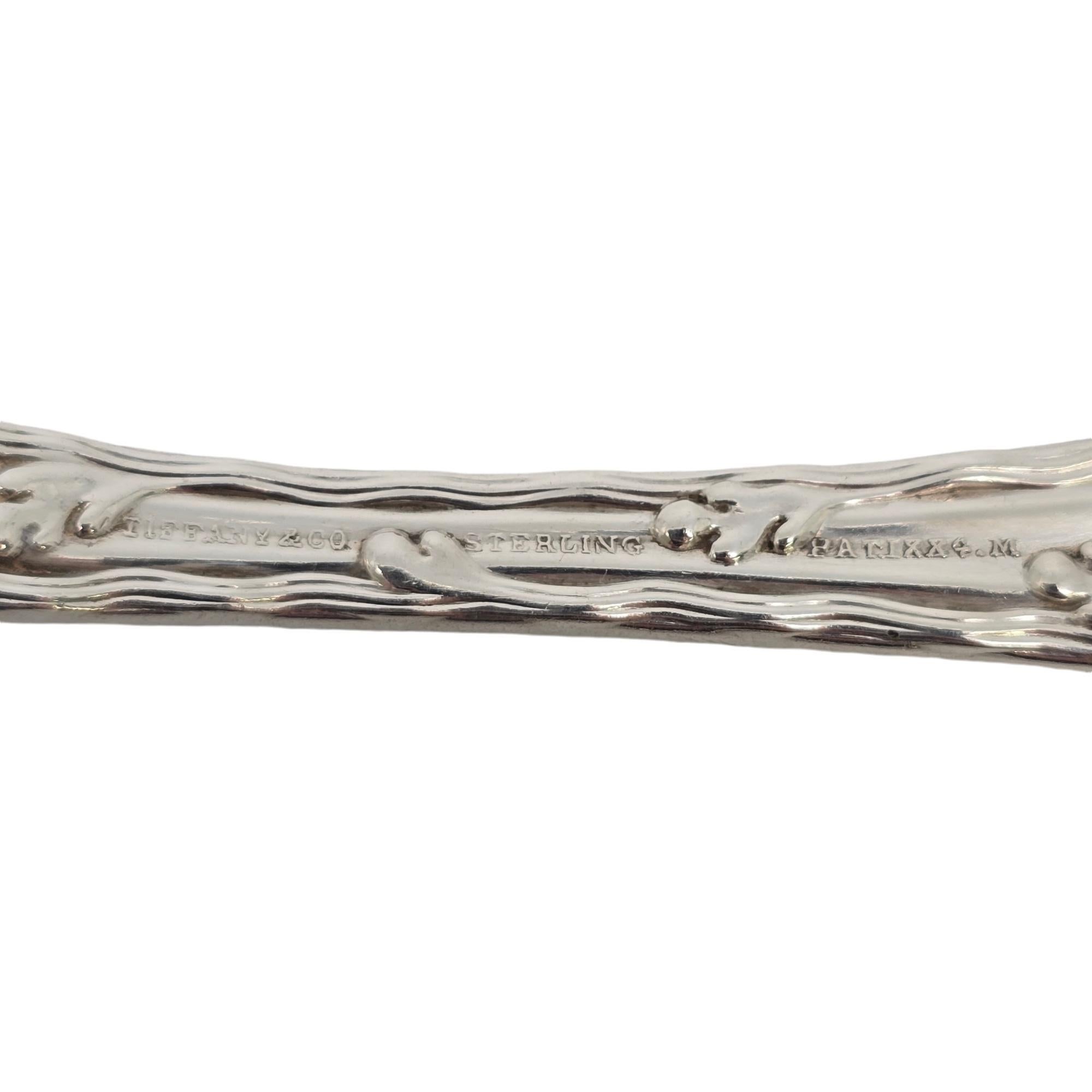Set di 4 cucchiai da tavola in argento sterling con bordo a onda di Tiffany & Co. [1+2=8] in vendita 5