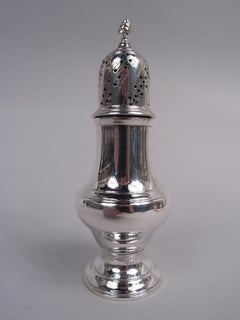 Set of 4 Tiffany Georgian Classical Sterling Silver Pepper Shakers