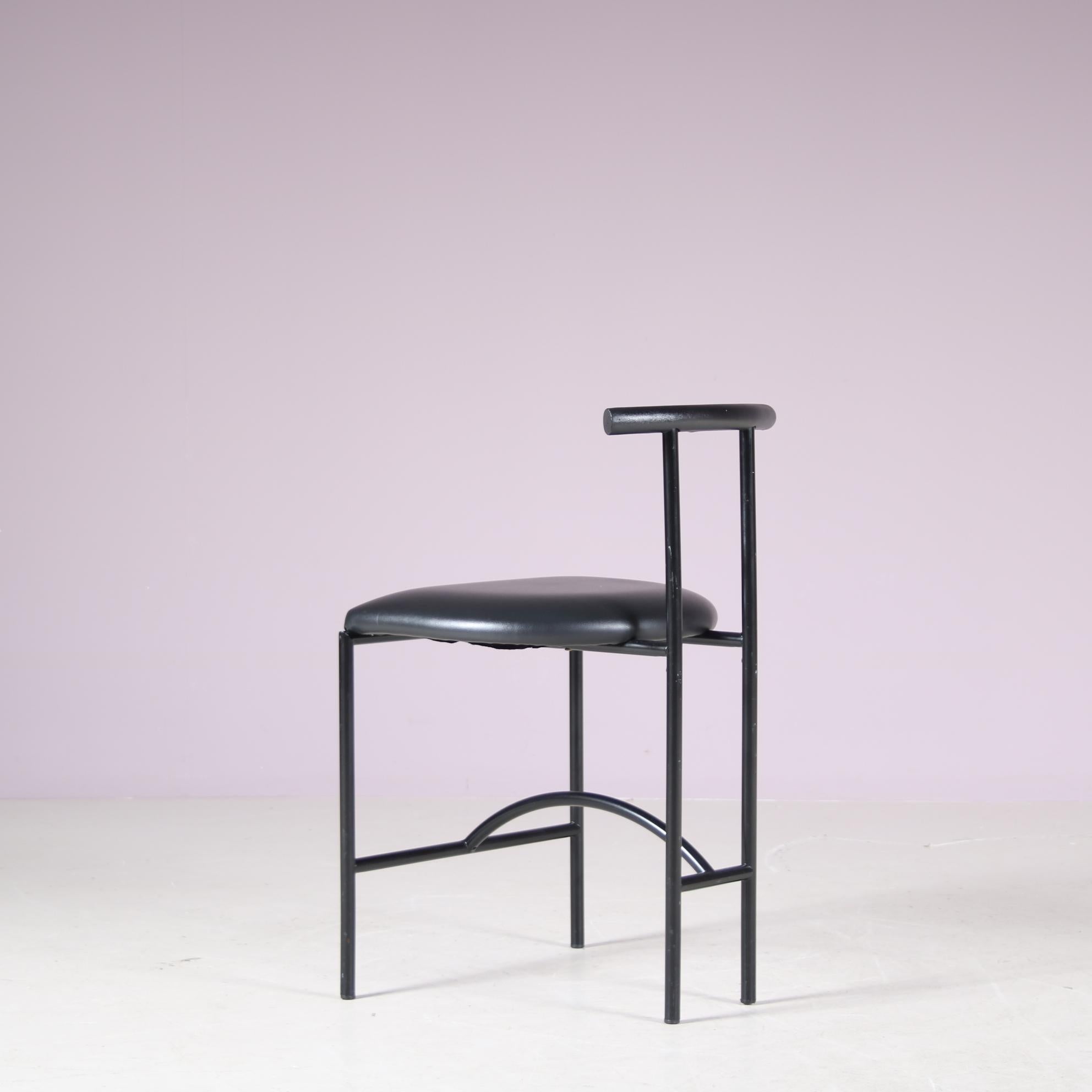 Set of 4 “Tokyo” Dining Chairs by Rodney Kinsman for Bieffeplast, Italy 1980 For Sale 3